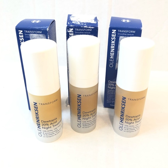 Ole Henriksen Dewtopia Night Treatment Serum .5 oz 3 pack - Picture 2 of 6